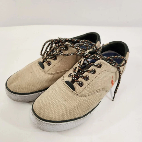 Polo Vaughn II Womens Size 5  Lace Up Casual Shoes Khaki - Picture 1 of 10